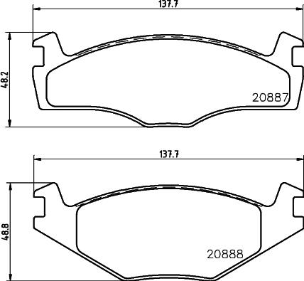 HELLA 8DB 355 006-381 - Kit pastiglie freno, Freno a disco www.autoricambit.com