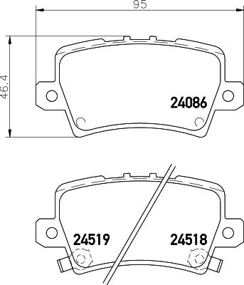 HELLA 8DB 355 006-751 - Kit pastiglie freno, Freno a disco www.autoricambit.com