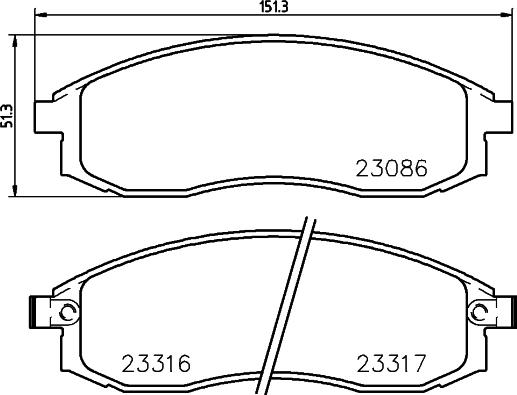 HELLA 8DB 355 006-731 - Kit pastiglie freno, Freno a disco www.autoricambit.com