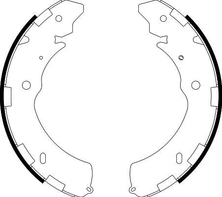 HELLA 8DB 355 000-421 - Kit freno, freni a tamburo www.autoricambit.com