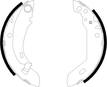 HELLA 8DB 355 000-651 - Kit freno, freni a tamburo www.autoricambit.com