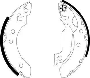 HELLA 8DB 355 000-601 - Kit freno, freni a tamburo www.autoricambit.com