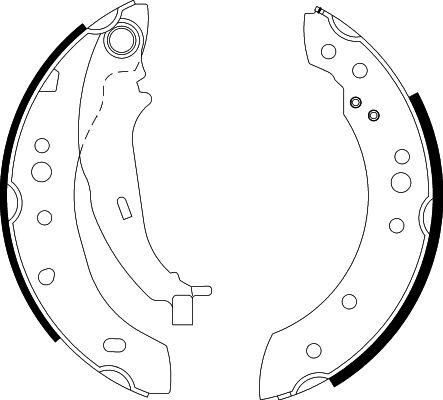 HELLA 8DB 355 000-271 - Kit freno, freni a tamburo www.autoricambit.com