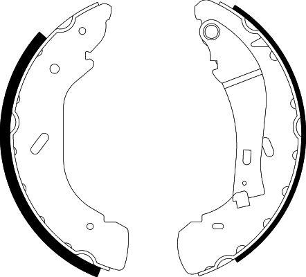 HELLA 8DB 355 001-961 - Kit freno, freni a tamburo www.autoricambit.com