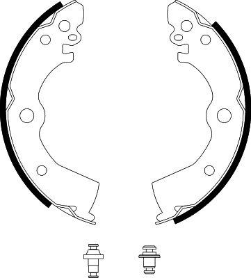 HELLA 8DB 355 001-411 - Kit freno, freni a tamburo www.autoricambit.com