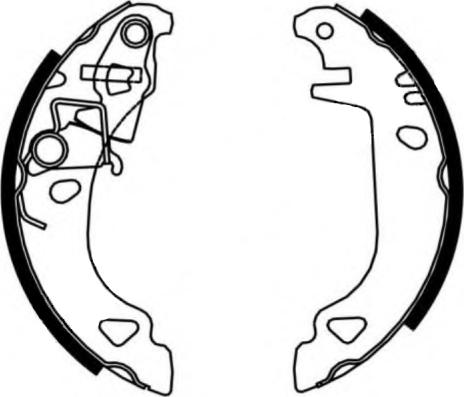 HELLA 8DB 355 001-421 - Kit freno, freni a tamburo www.autoricambit.com