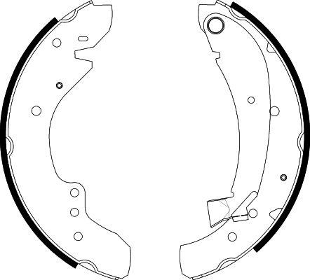 HELLA 8DB 355 001-591 - Kit freno, freni a tamburo www.autoricambit.com