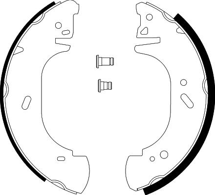 HELLA 8DB 355 001-621 - Kit freno, freni a tamburo www.autoricambit.com