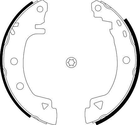 HELLA 8DB 355 001-061 - Kit freno, freni a tamburo www.autoricambit.com