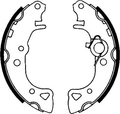 HELLA 8DB 355 001-001 - Kit freno, freni a tamburo www.autoricambit.com