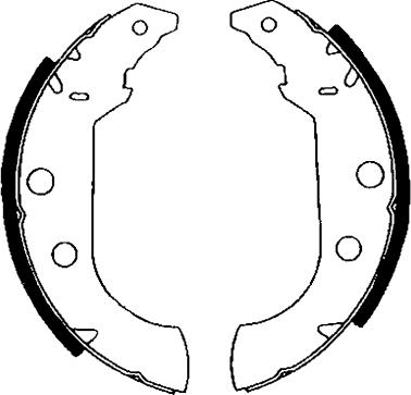 HELLA 8DB 355 001-101 - Kit freno, freni a tamburo www.autoricambit.com