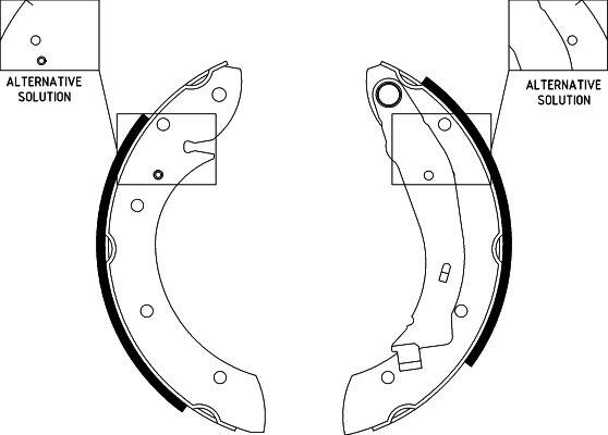 HELLA 8DB 355 001-831 - Kit freno, freni a tamburo www.autoricambit.com