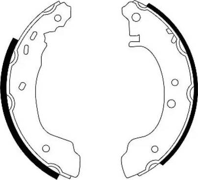 HELLA 8DB 355 001-271 - Kit freno, freni a tamburo www.autoricambit.com