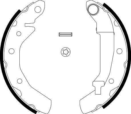 HELLA 8DB 355 001-741 - Kit freno, freni a tamburo www.autoricambit.com