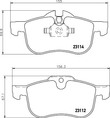 HELLA 8DB 355 008-941 - Kit pastiglie freno, Freno a disco www.autoricambit.com