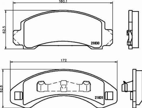 HELLA 8DB 355 008-501 - Kit pastiglie freno, Freno a disco www.autoricambit.com