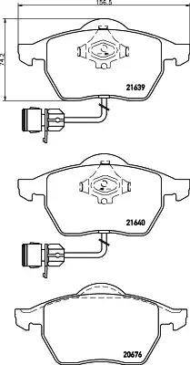 HELLA 8DB 355 008-531 - Kit pastiglie freno, Freno a disco www.autoricambit.com