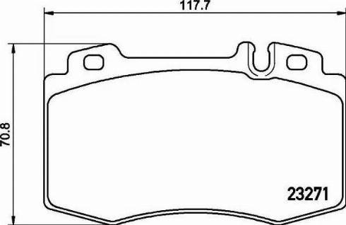 HELLA 8DB 355 015-851 - Kit pastiglie freno, Freno a disco www.autoricambit.com