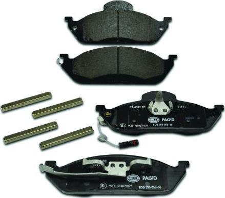 HELLA 8DB 355 008-661 - Kit pastiglie freno, Freno a disco www.autoricambit.com