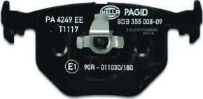 HELLA 8DB 355 008-091 - Kit pastiglie freno, Freno a disco www.autoricambit.com