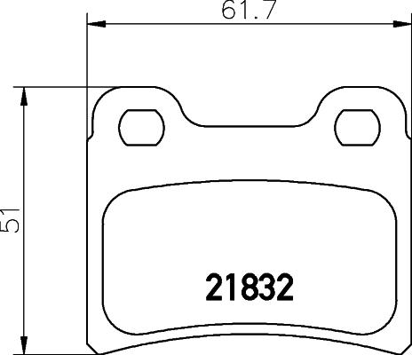 HELLA 8DB 355 008-151 - Kit pastiglie freno, Freno a disco www.autoricambit.com