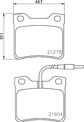 HELLA 8DB 355 008-171 - Kit pastiglie freno, Freno a disco www.autoricambit.com