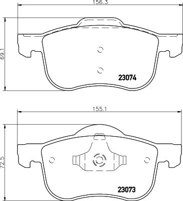 HELLA 8DB 355 008-851 - Kit pastiglie freno, Freno a disco www.autoricambit.com