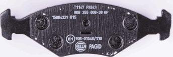 HELLA 8DB 355 008-381 - Kit pastiglie freno, Freno a disco www.autoricambit.com