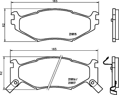 HELLA 8DB 355 008-211 - Kit pastiglie freno, Freno a disco www.autoricambit.com