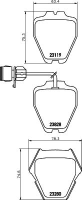 HELLA 8DB 355 008-791 - Kit pastiglie freno, Freno a disco www.autoricambit.com