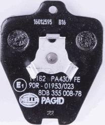 HELLA 8DB 355 008-781 - Kit pastiglie freno, Freno a disco www.autoricambit.com