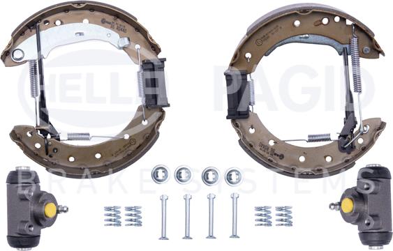 HELLA 8DB 355 003-981 - Kit freno, freni a tamburo www.autoricambit.com