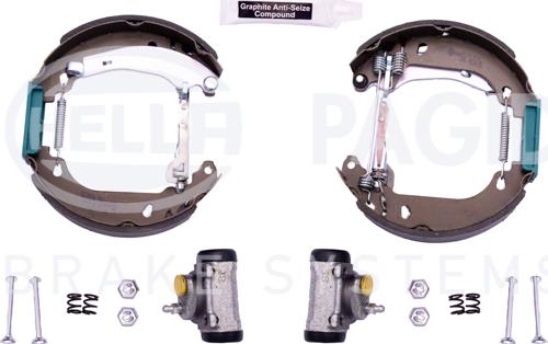 HELLA 8DB 355 003-971 - Kit freno, freni a tamburo www.autoricambit.com