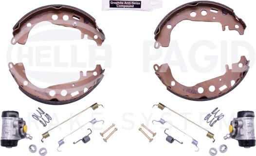 HELLA 8DB 355 003-441 - Kit freno, freni a tamburo www.autoricambit.com