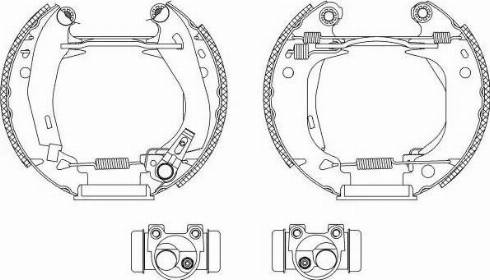 HELLA 8DB 355 003-651 - Kit freno, freni a tamburo www.autoricambit.com