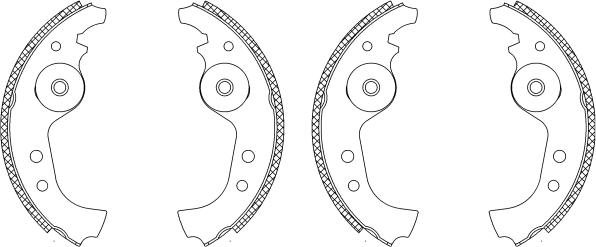 HELLA 8DB 355 003-091 - Kit freno, freni a tamburo www.autoricambit.com