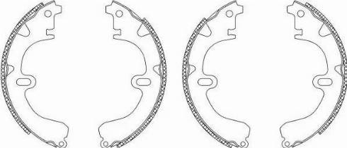 HELLA 8DB 355 003-321 - Kit freno, freni a tamburo www.autoricambit.com