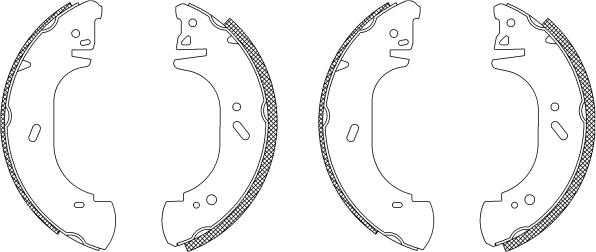 HELLA 8DB 355 003-221 - Kit freno, freni a tamburo www.autoricambit.com