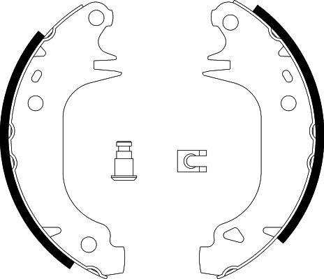 HELLA 8DB 355 002-001 - Kit freno, freni a tamburo www.autoricambit.com