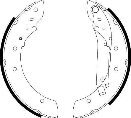 HELLA 8DB 355 002-011 - Kit freno, freni a tamburo www.autoricambit.com