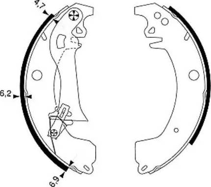 HELLA 8DB 355 002-101 - Kit freno, freni a tamburo www.autoricambit.com