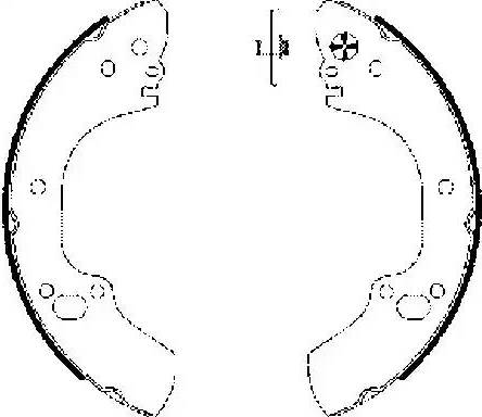 HELLA 8DB 355 002-831 - Kit freno, freni a tamburo www.autoricambit.com