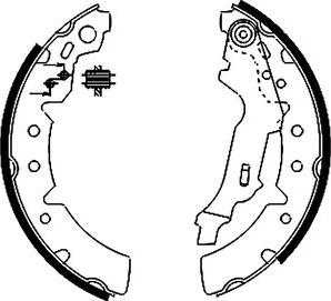 HELLA 8DB 355 002-391 - Kit freno, freni a tamburo www.autoricambit.com