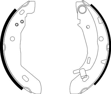 HELLA 8DB 355 002-251 - Kit freno, freni a tamburo www.autoricambit.com