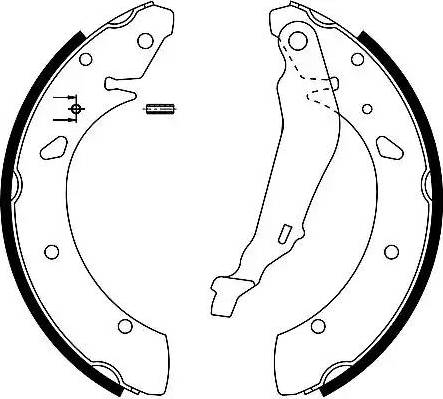 HELLA 8DB 355 002-281 - Kit freno, freni a tamburo www.autoricambit.com