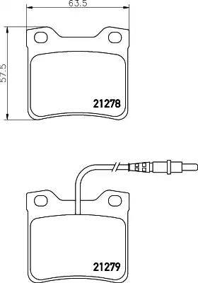 HELLA 8DB 355 007-491 - Kit pastiglie freno, Freno a disco www.autoricambit.com