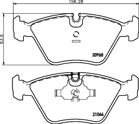 HELLA 8DB 355 007-411 - Kit pastiglie freno, Freno a disco www.autoricambit.com