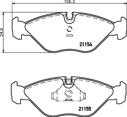 HELLA 8DB 355 007-591 - Kit pastiglie freno, Freno a disco www.autoricambit.com