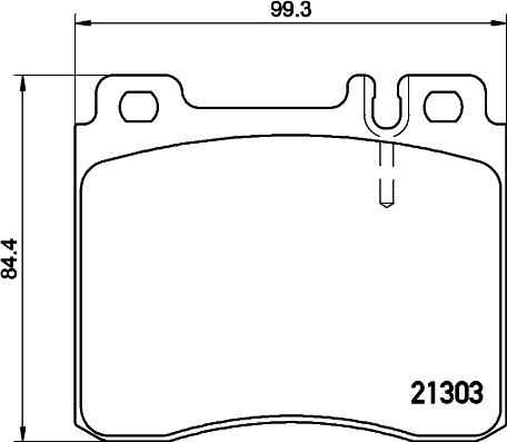 HELLA 8DB 355 007-551 - Kit pastiglie freno, Freno a disco www.autoricambit.com