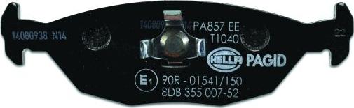 HELLA 8DB 355 007-521 - Kit pastiglie freno, Freno a disco www.autoricambit.com